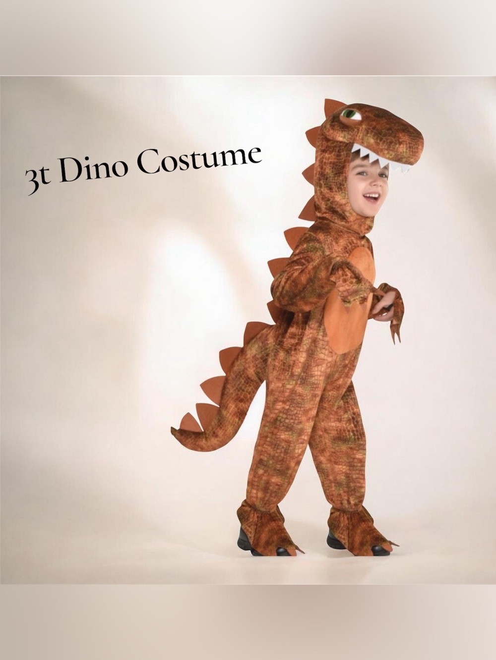 Kids Brown Dino Costume - Brand